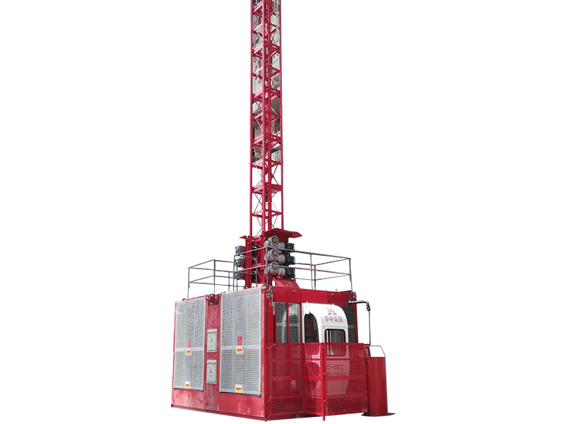 SC200/200 三驅動蝸輪蝸杆傳動式施工(gōng)升降機